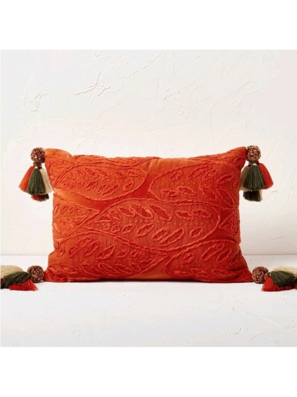 Opalhouse Jungalow 14” x 20” Textured Accent Pillow with Tassels